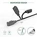 E ECSEM Replacement Charger for Cosmo JrTrack 4/JrTrack3/JrTrack2/JrTrack2 SE/JrTrack Kids Smart Watch Wireless Charger Magnetic USB Charging Cable Cord, Durable and Portable