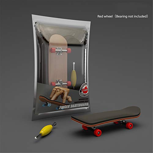Tsorryen Skate de dedo de madeira, brinquedo profissional para skate de dedo, conjunto de skate de d