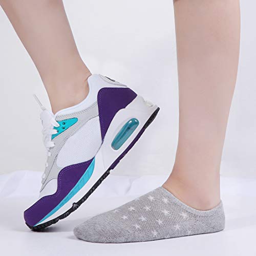 Image of No Show Socks Womens, Non Slip Low Cut Liner Ankle Footies for Sneakers Boat Shoes 6 Pairs