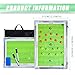 FantasyDay Soccer Coaches Tactical Board, Portable Magnetic Football Coaching Clipboard Futsal Tactics Strategy Blackboard - Sport Training Assistant Equipment KIt with Player Markers, Pen and Eraser