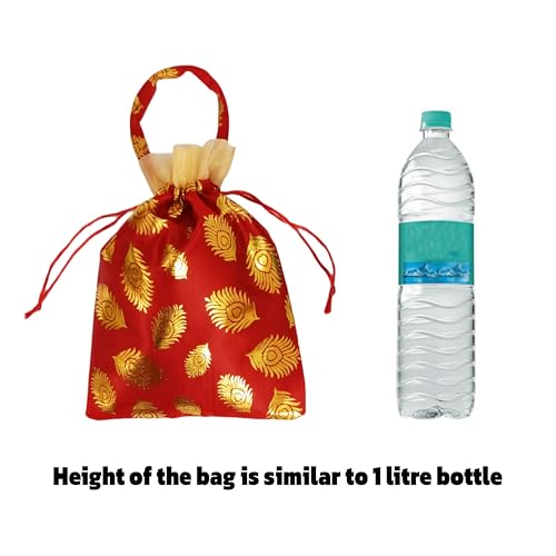Image of VIG Enterprises Silky And Shiny Potli Batwa Bags /Thamboolam Bags For Wedding Party Return Gifts Party Gifts For Guest-