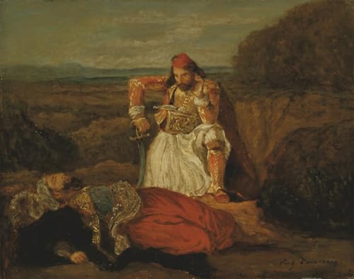 Peinture Poster Impression Tableaux le Giaour Delacroix Premium