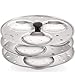 Stainless Steel 3 Idli Plates - 9 dlis/Heavy Premium Deep Idli Plates/Idli Stand for Pressure Cooker/Plump Fluffy Idli Mold plates (3 plates -9 idli)