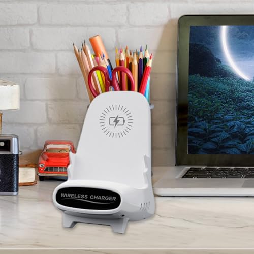 Cargador inalámbrico rápido portátil estación de carga con soporte de teléfono mini silla 2
