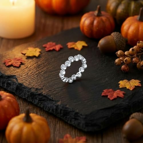 Bague éternité géométrique zig zag argent .925 et zircons