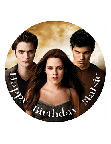 Twilight Personalised Edible Birthday Cake Topper 8" Circle (PRECUT Icing)