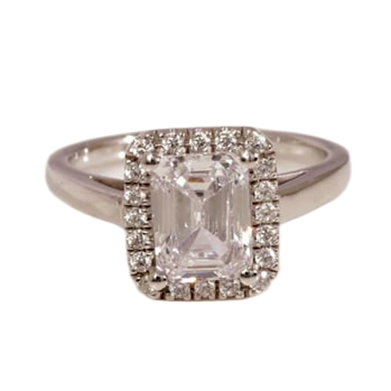 Bague imposante en argent 925 et pierre CZ éclatante au design luxe