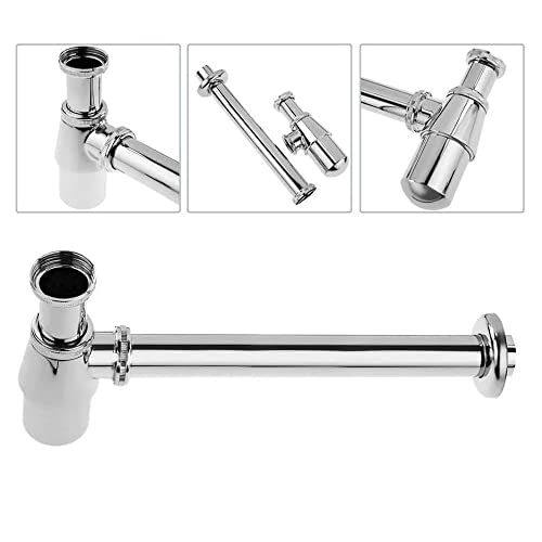 Sifão Lavatório Banheiro Metal Com Copo Cromado 1.1/2 x 7/8