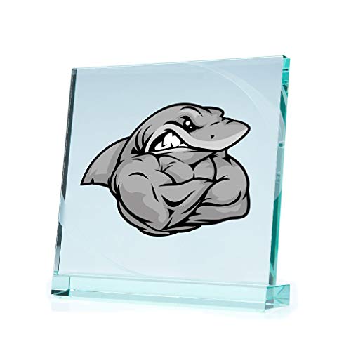 Stickers Decal Shark Bodybuilder Motorbike Vehicle Weatherproof Garage Durabl (7 X 5.34 In) #TOP1