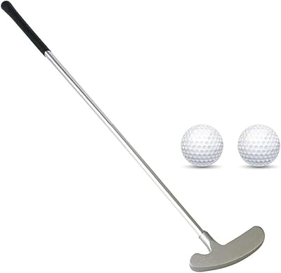 Golf Putter, Two Ways Golf Putters for Men Right/Left Handed-Indoor/Outdoor Mini Kids Club Golf Set-Sturdy Putter Shaft with 2 Plastic Practice Golf Balls for Any Putting Green Mat Home Office