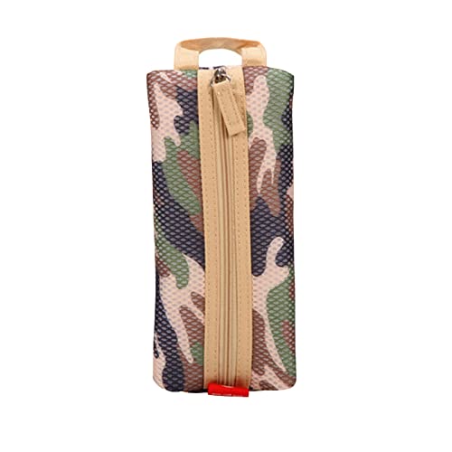 Trousse à crayons avec fermeture éclair, trousse à crayons, trousse à crayons, trousse à crayons, porte-stylo pour garçons, adultes, adolescents, garçons, filles (vert) Cover