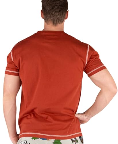 Lazy One Pajama Shirts for Men, Short & Long Sleeve Men's Pajama Tops, Funny PJ T-Shirts, Comfortable Cotton2