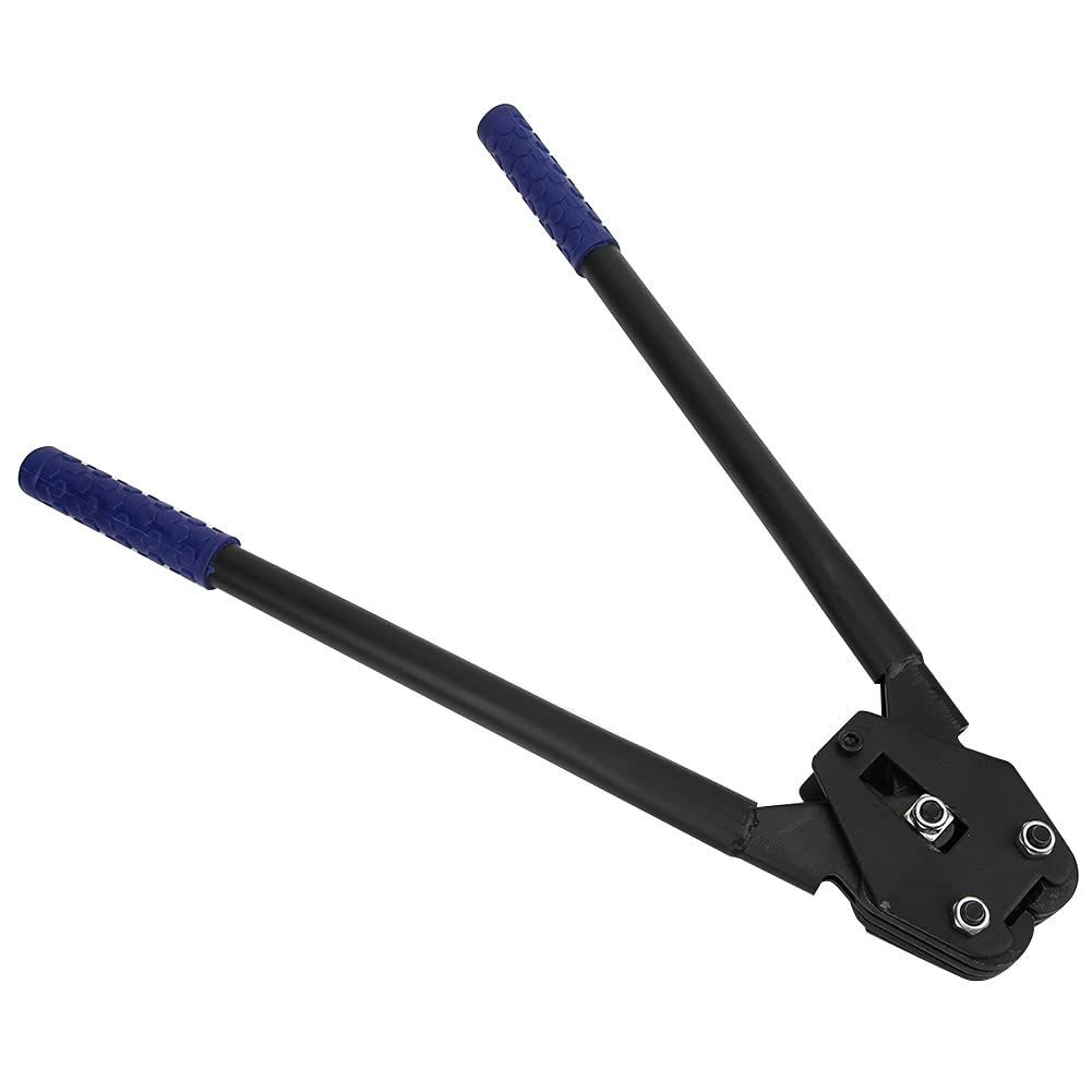 Tenditore e sigillatore per reggia, strumento per fascette in PP/PET per reggette in plastica PET per l'imballaggio di articoli di medie e piccole dimensioni(Blu, Set da 2 pezzi)