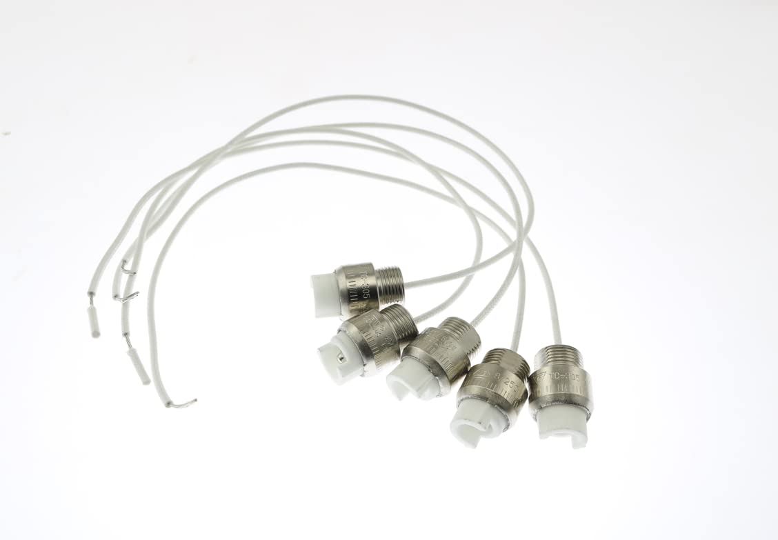 5 Pack R7S Ceramics Lamp Base Socket Lamp Holder Conveter Connector R7S Bulb Socket Lamp Holder Connector Metal Ceramics Handle for Flood Light Bulb