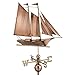 Good Directions Schooner Weathervane, Pure Copper
