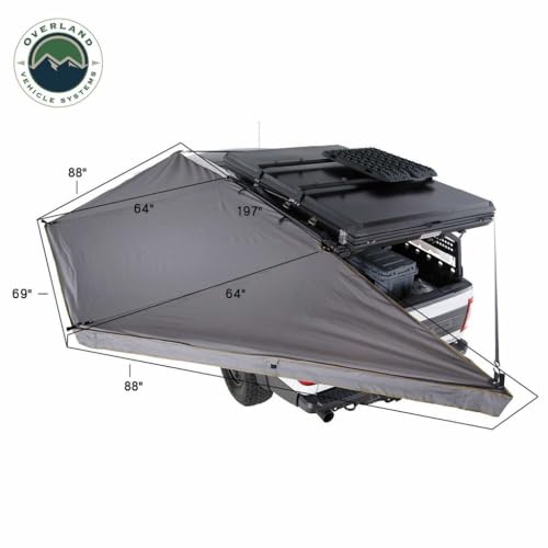 image for Overland Vehicle Systems HD Nomadic 180 LTE Awning - Dark Grey Body wi