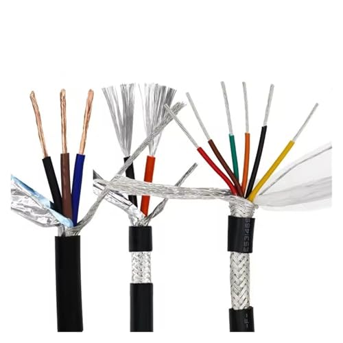 EZAGBPJK Cable de señal Flexible multinúcleo UL2464, blindado, de 12 núcleos, de Cobre estañado y con Aislamiento de PVC. Perfection(1m,0.2mm)