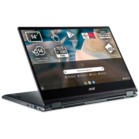 Acer Chromebook Spin 514 - Portátil 2 en 1 Convertible Táctil Full HD IPS Cover