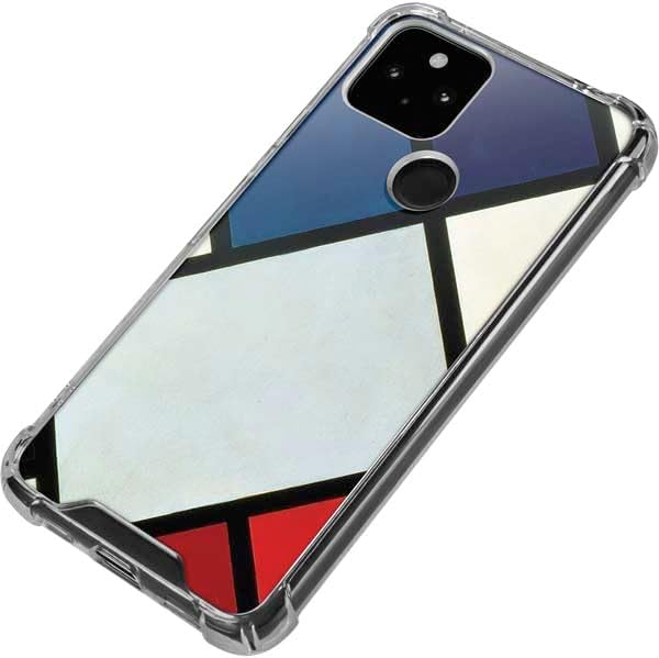 Skinit Clear Phone Case Compatible with Google Pixel 4a 5G - Officially Licensed Theo Van Doesburg Contra-Composition of Dissonances XVI Design