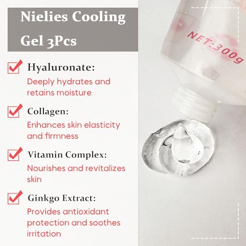 Bundle of 3 Cooling Gels+ 6 Aqua Solutions for Hydro Facial&Oxygen Machines-Conductive Gel for Laser, and Esthetician Supplies image 5