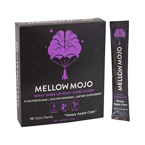 (10-Servings) Mellow Mojo Sleep Aid by Mental Mojo: Doctor-Designed Sleep Supplement Drink Mix
