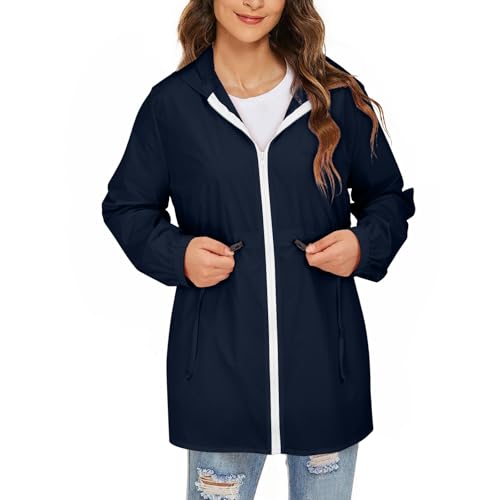 Chaqueta softshell impermeable transpirable con capucha y cremallera para mujer elegante