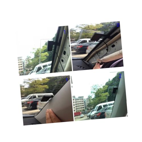 Artibetter Antenne Radio FM Numérique pour Voiture Antenne Autoradio à Montage sur Vitre Noire Tuner Radio avec Amplificateur De Signal Intégré