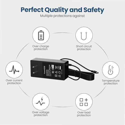 Fuente de alimentación de 24 V y 1,5 A para masajeador PowerLegs Powerfit PL-1911, plataforma vibratoria eléctrica de pies Shiatsu, modelo XH2400-1500W miniatura 3