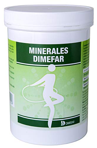DIMEFAR - Minerales - Remineralizante - Complemento Alimenticio de 100% Minerales, Ca + Fe + Cr + Mo + Mg + K + Mn + Zn + Si + Cu, 500 Cápsulas | Complemento para el Organismo con Base de Minerales