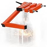 DPG-ES1 Drill Press Guard and Safety Shield with Flip Up Feature Fits 2 to 4 Inch Diameter Columns Adjustable Protective Cover for Small and Mid Size Bench or Floor Drill Presses