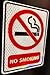 4x5 High Intensity Diamond Grade Reflective No Smoking Sign, Industrial Warning Signage