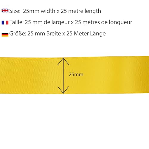 Les Petits Rubans Polyester Ribbon, Double Sided Satin Ribbon 100% Polyester for Weddings Gift Wrapping, Floral Arrangements - Image 3