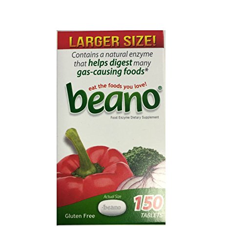 Beano Larger Size! 150 Count Bottle Beano Larger Size! 150 Count Bottle