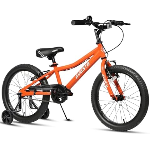 AVASTA 18 inch Kids Bike with Dual Handbrakes Cover