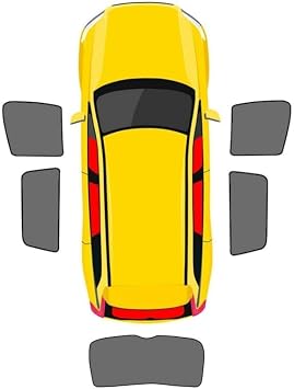 for Mazda 3 Hatchback 2019 2020 2021 2022 2023 2024 2025 Magnetic Car Sun Shade,Car Window Shade Blinds Covers Breathable Mesh for Side Rear Full Window,E 4 Side Windows + Tailgate