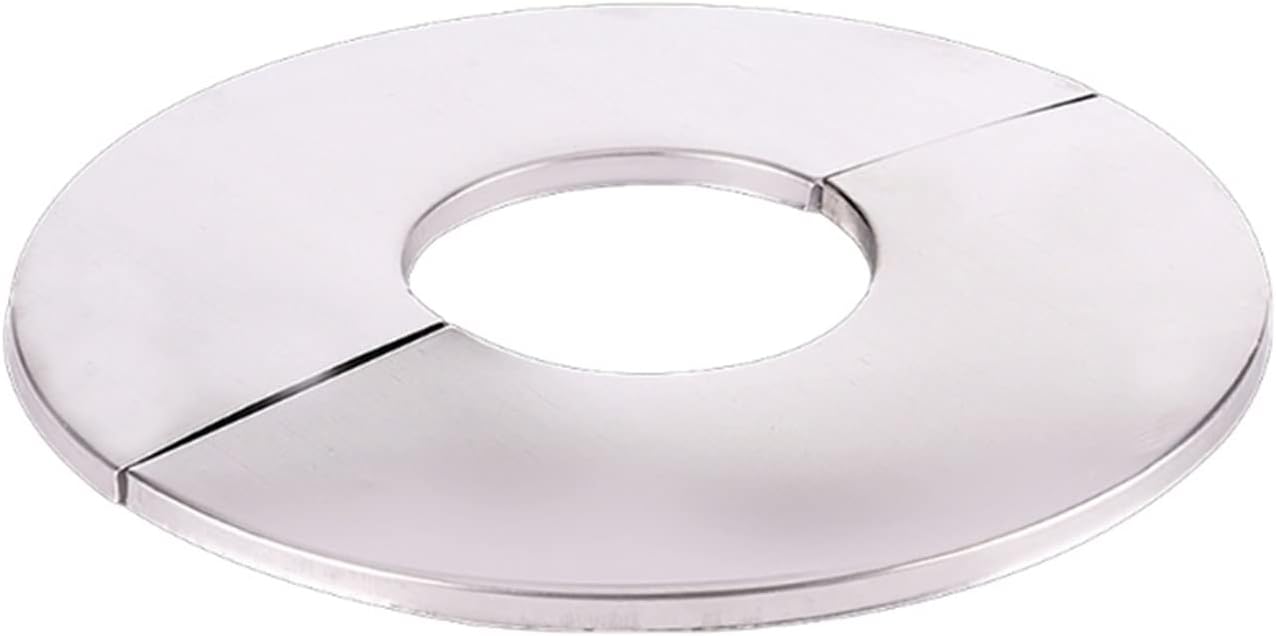 Sink Hole Cover Pipe coversWall Split Flange Round Escutcheon Plate Faucet Decorative Cover for,Covering,Blocking The Pipe Holes(140x51mm)
