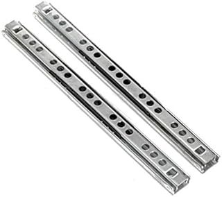 NIKJEBDF Ball Bearing Drawer Slides Rail,2PCS Kitchen Cupboard Drawer Slides Furniture Guide Rail Full Extension Parts