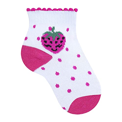 Kit Meia 15 Pares Infantil Kids Menina Algodão Confortável REF 5300, Tamanho 1 a 2 anos