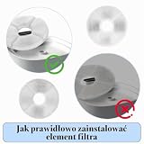 12 sztuk filtrów do fontanny dla kotów, filtr zapasowy do fontanny dla kotów, okrągły filtr do wody dla kota, filtr do fontanny pitnej dla kotów i psów, akcesoria do fontanny wodnej, filtry do