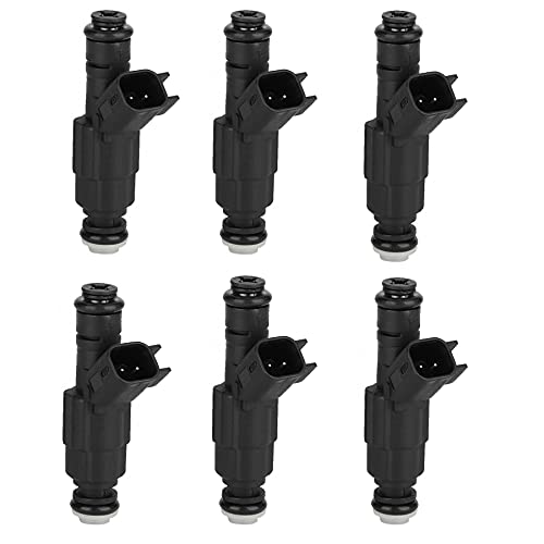 HuiGood 0280158020 53032701AA 6PCS Fuel Injectors Compatibile with Dodg-e Mitsubish-i 3.7L
