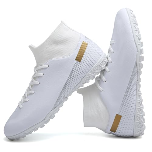 Soccer Cleats Mens Football Cleats Women Tacos de Futbol para Hombre Indoor Soccer Shoes Football Shoes for Big Boy Tacos de Futbol Zapatos de Futbol para High Top Football Boots TF