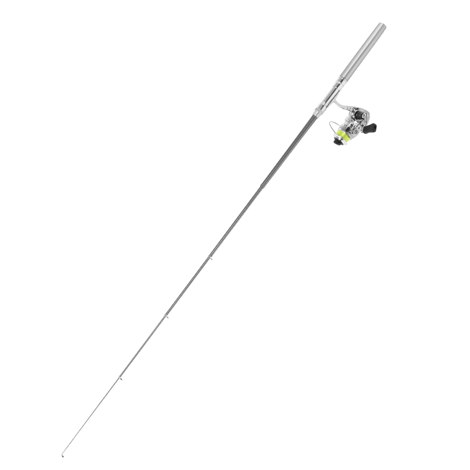 Pen Fishing Rod, Mini Fishing Wędka Teleskopowa o Wysokiej Wytrzymałości ze Stopu Aluminium Kieszeń na Wędkę Chowana Wędka z Kołowrotkiem, do Wędkarstwa Morskiego, łowienia Skał, łowienia Strumieniowe