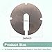 (Pack of 2) 426-02-063-0001 426-02-063-0002 Table Inserts (Diameter: 2.5 in, Thickness: 0.1 in) Compatible With Delta 14 Part/Rockwell 14