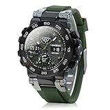 Top 10 Picks for the Best Watch for Construction Tasks 6 SACOSDING Men's Military Tactical Analog Digital Watch, Multi-Function 5ATM Waterproof Glow Watches for Men,Big Face Easy to Read,Comfortable Silicone Strap Sports Reloj para Hombre