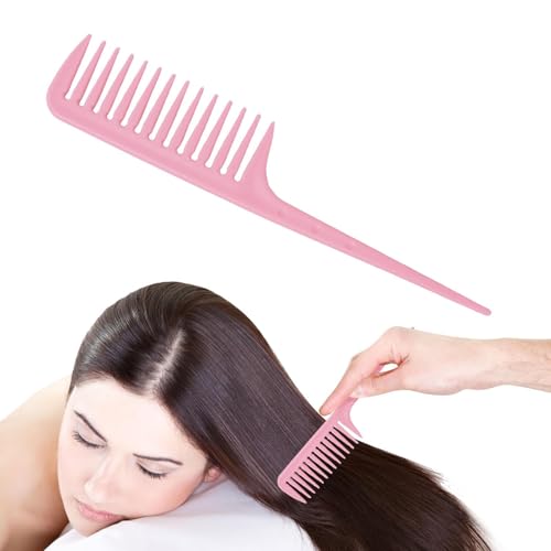 Peine De Separación De Cabello - Peine De Peatillo Preciso | Bisqueo De Burla De Los Dientes Anchos Peluquería Con Diseño Antiestático | Cepillo De De Cerdo De Cerdo Adecuado Para Seccionamie