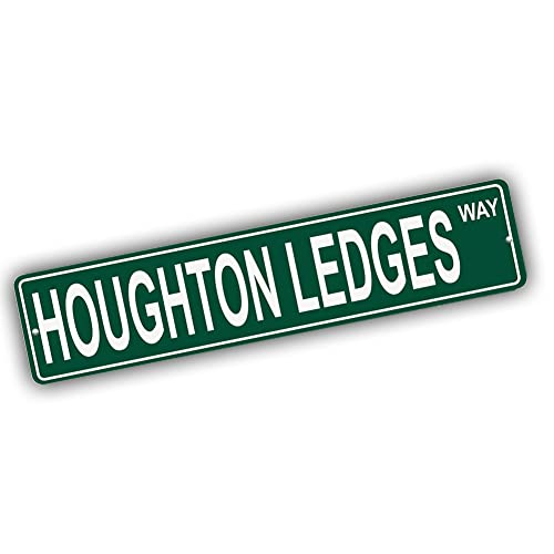 Brotherhood Aluminum Street Sign for Houghton Ledges - Maine Man Cave Decor