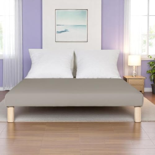 Générique Sommiers Martial Gris (110x200cm) Pieds Offert Fabrication Francaise