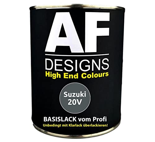 Alex Flittner Designs 1L Car Paint for Suzuki 20V Grey Metallic Car Paint Ready to Spray