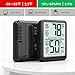 Antonki 2-Pack Room Thermometer, Digital Small Hygrometer Indoor Thermometer Humidity Gauge, Temperature Humidity Meter with Max/Min Record Monitor Sensor for Home, Plants - Battery Included