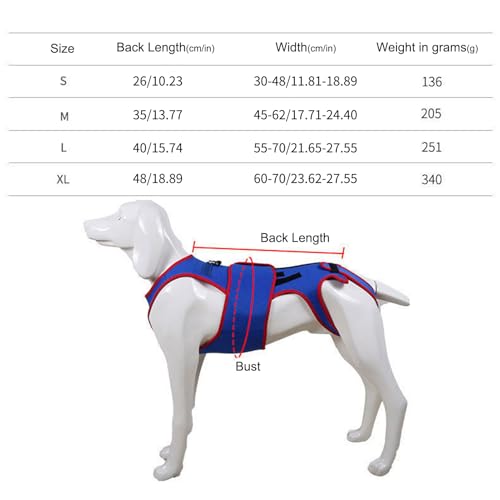 Soporte de cadera para perros pequeños con tiras reflectantes para prevención 8